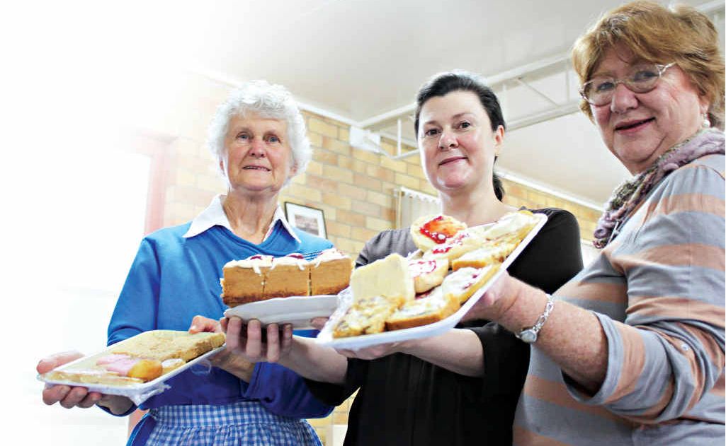 Serving up the QCWA Biggest Morning Tea are members Dawn Booth, Kate Hergenhan and Gloria Duffy. Serving up the QCWA Biggest Morning Tea are members Dawn Booth, Kate Hergenhan and Gloria Duffy.